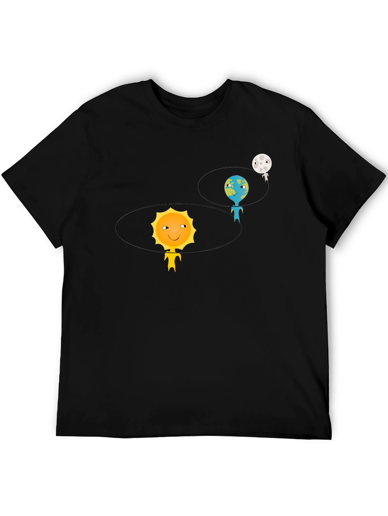 Solar System Graphic Tee - Black Cotton