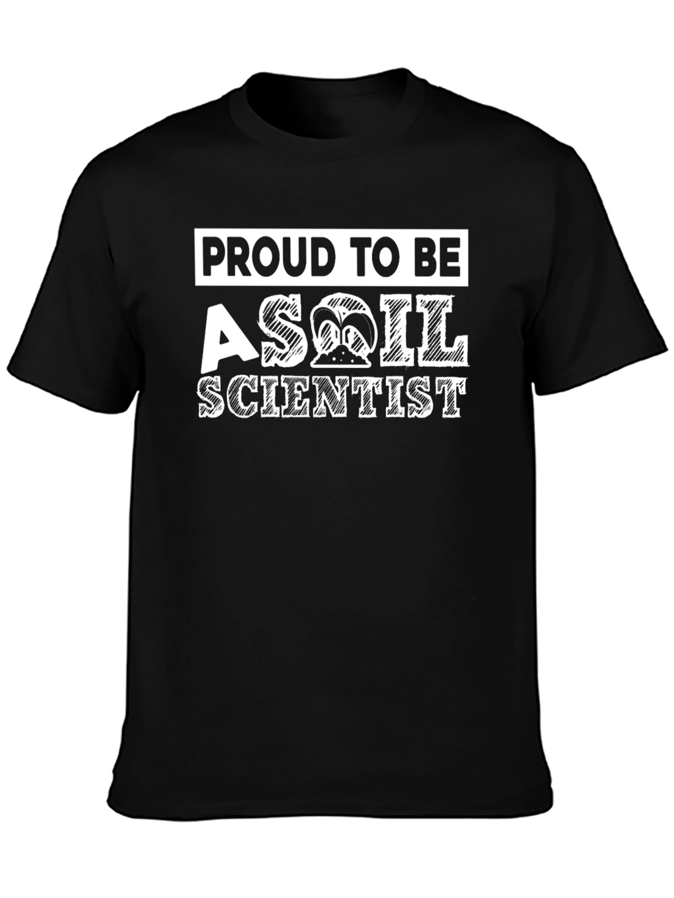 Proud Soil Scientist Black T-Shirt