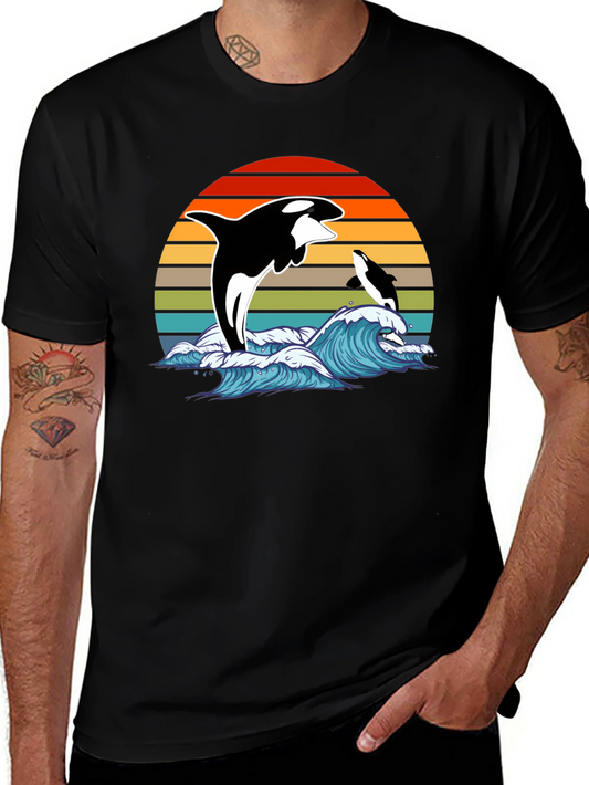 Orca Sunset Graphic Tee