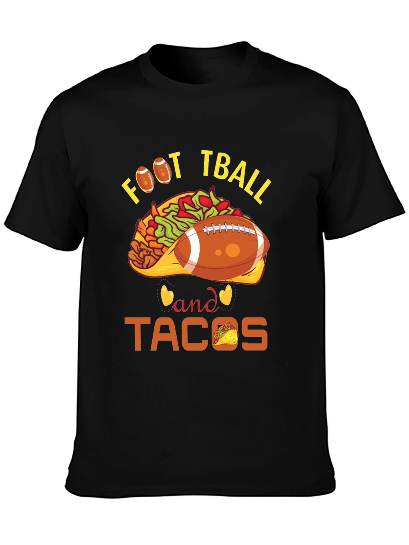 Football and Tacos Graphic Tee