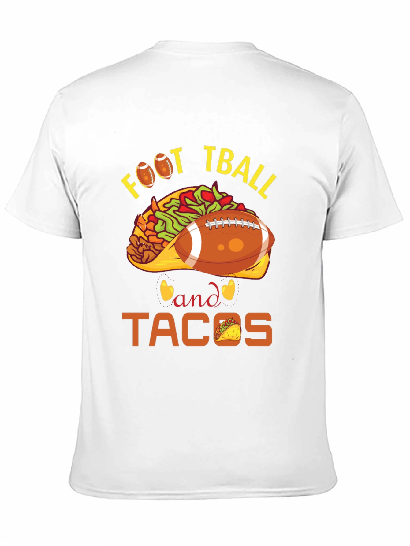 Football and Tacos Graphic Tee