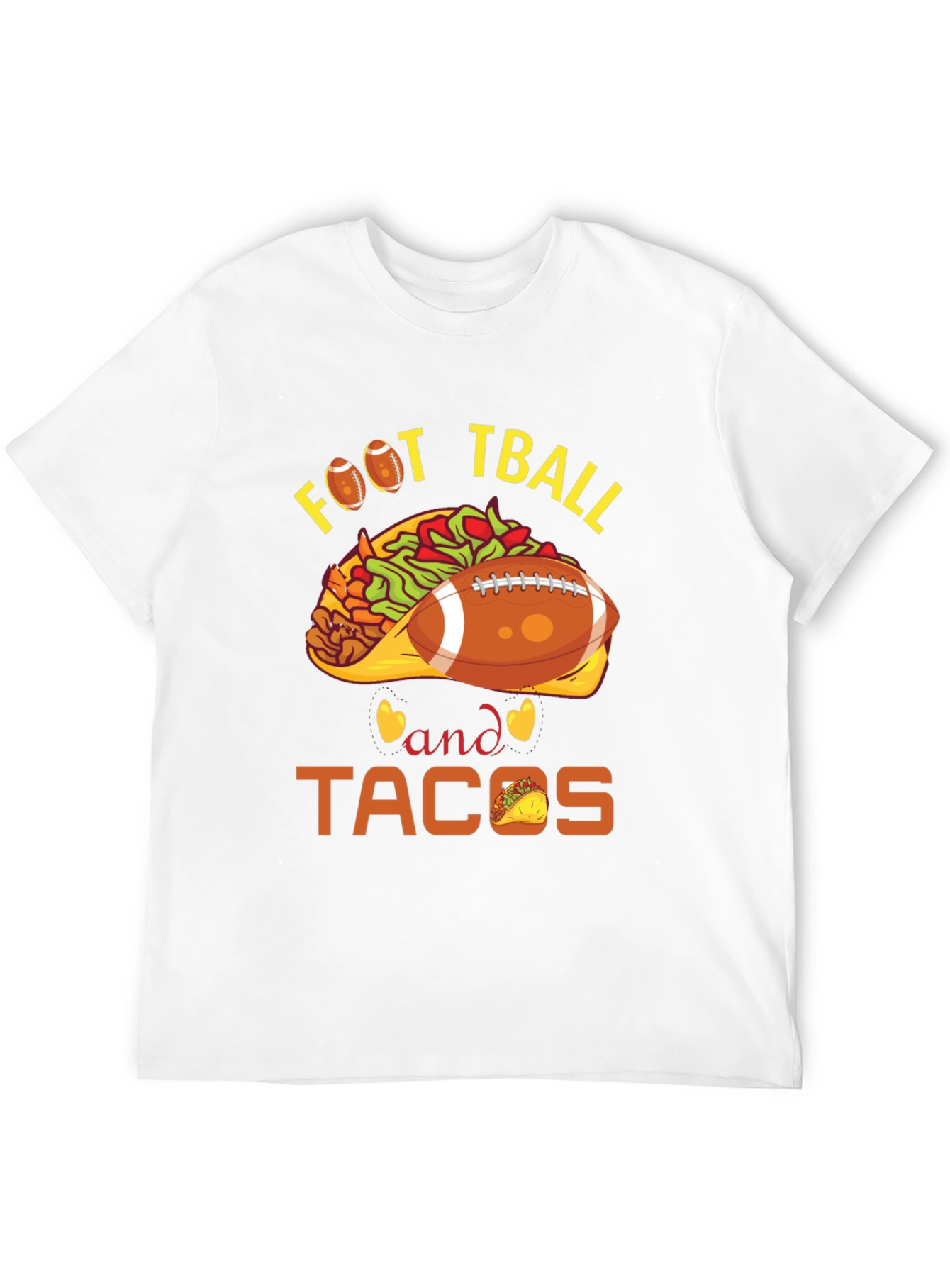 Football and Tacos Graphic Tee