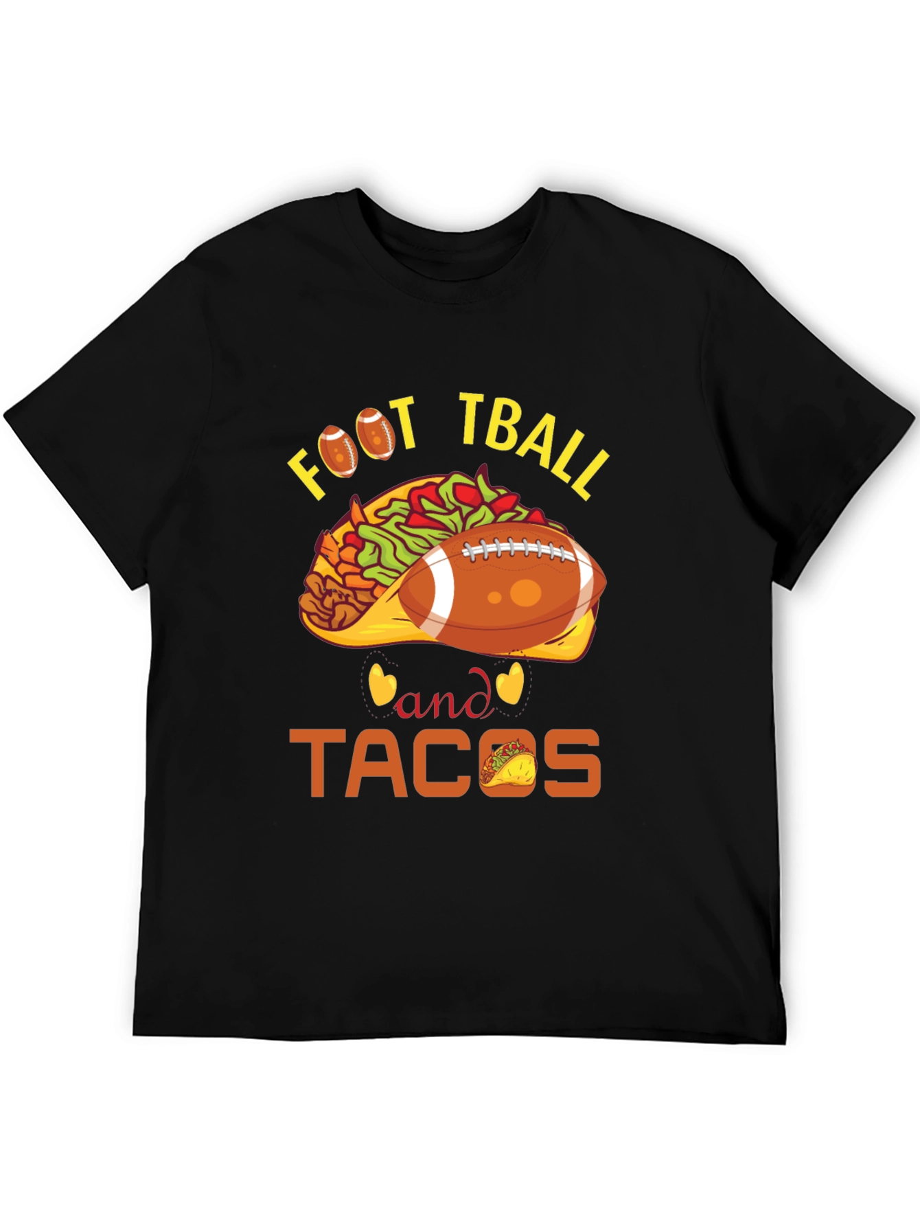 Football and Tacos Graphic Tee