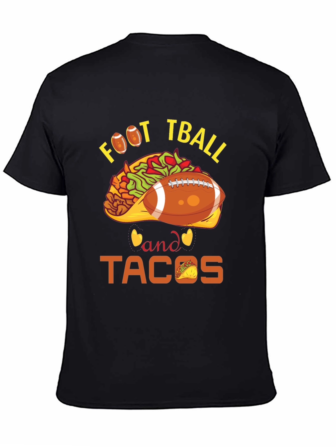 Football and Tacos Graphic Tee
