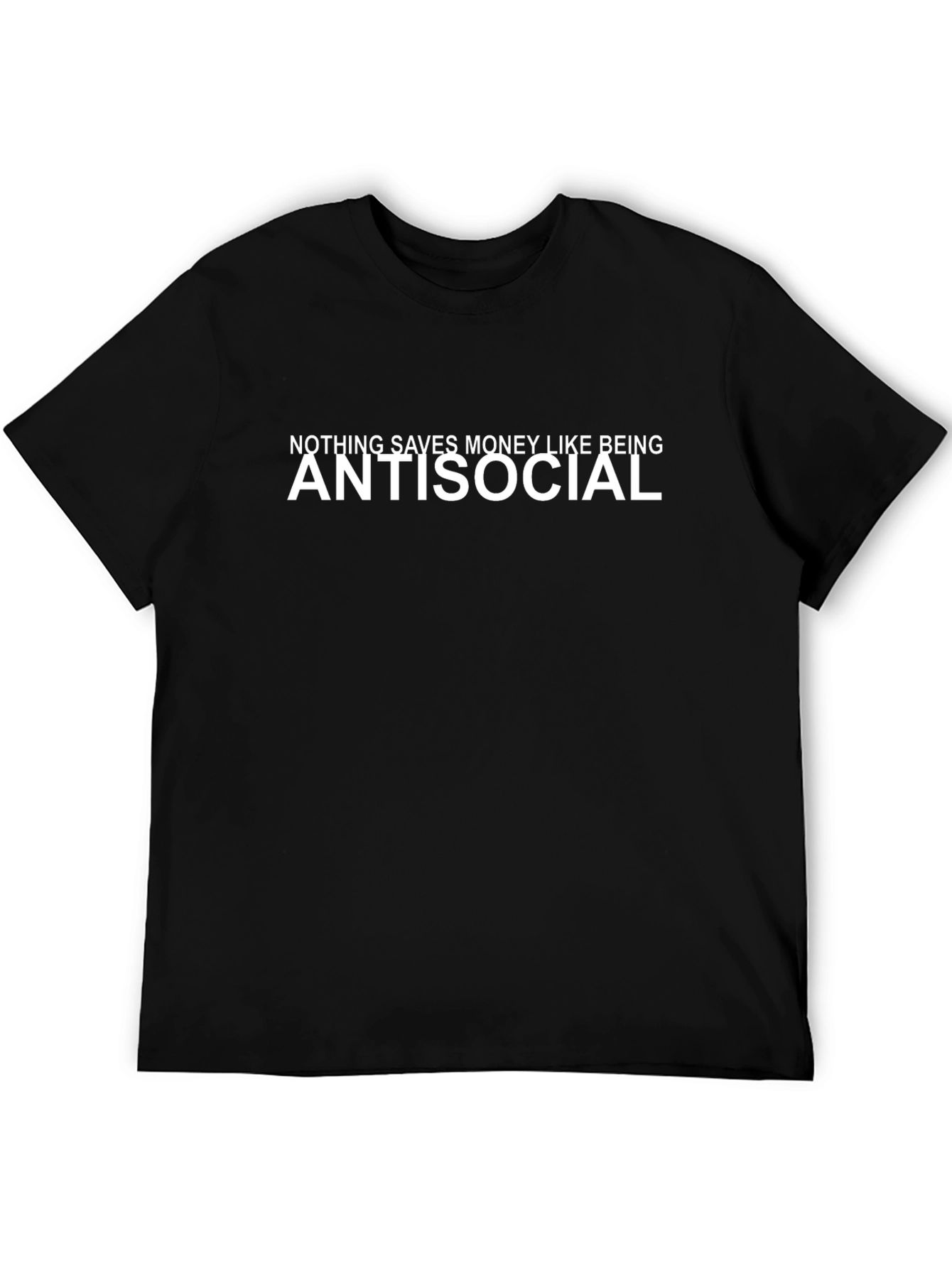 Antisocial Savings T-Shirt - Black Cotton Tee