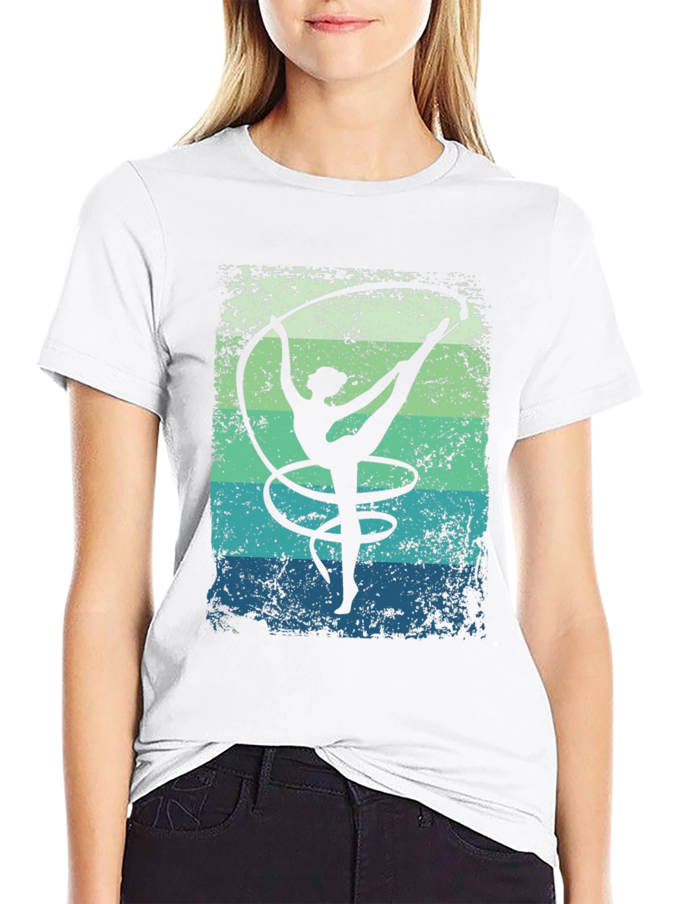 Rhythmic Gymnastics T-Shirt Retro Design