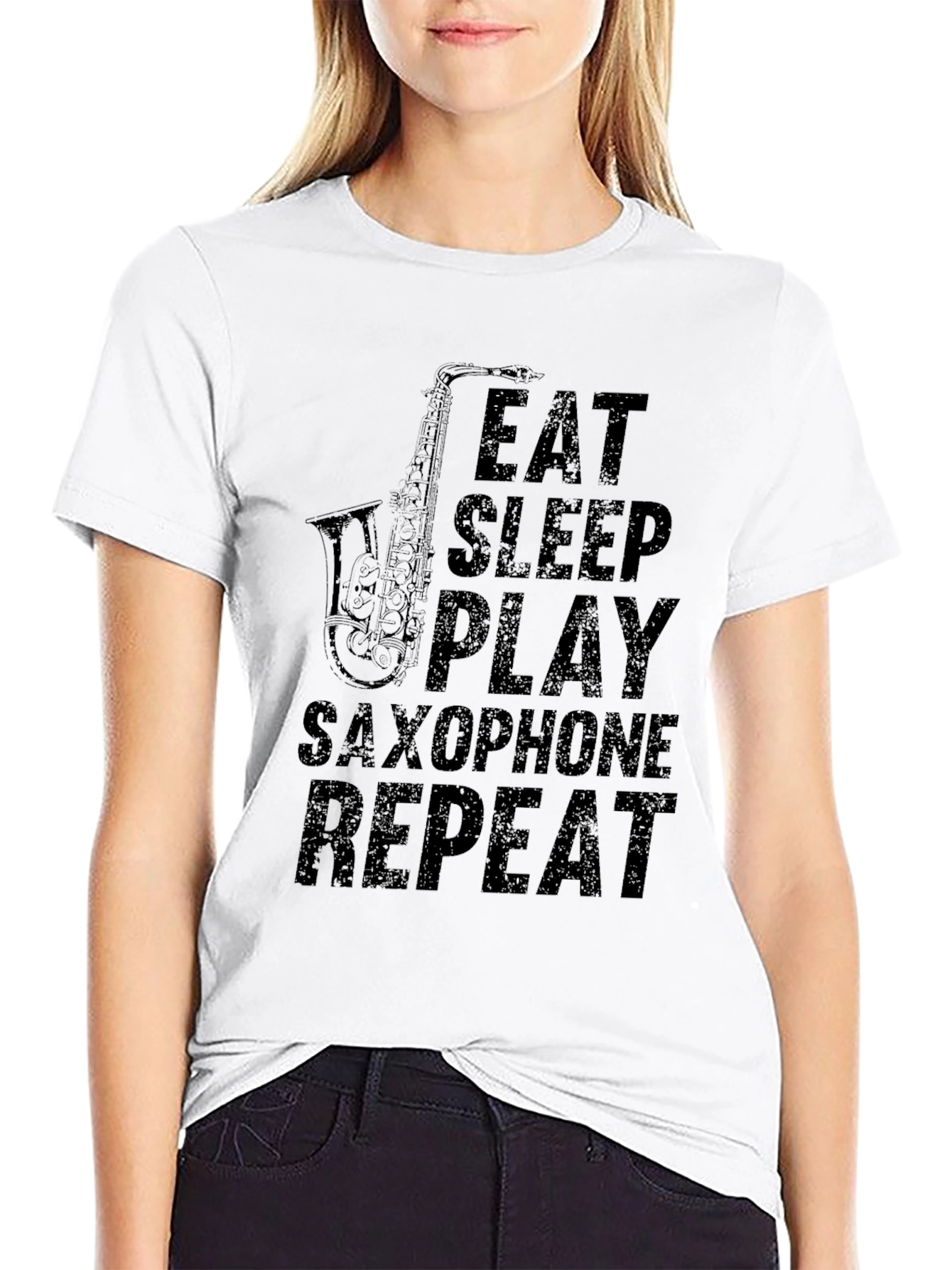 Eat Sleep Play Saxophone Repeat T-Shirt