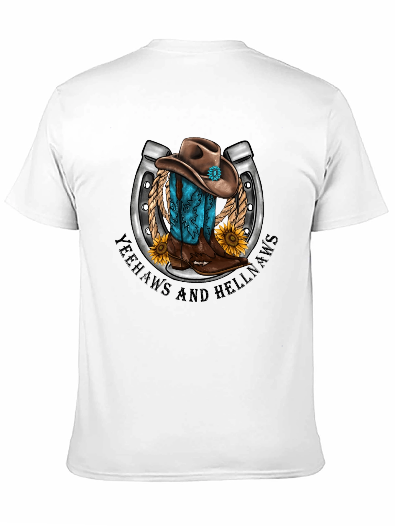 Yeehaws and Hellnaws Cowboy Tee