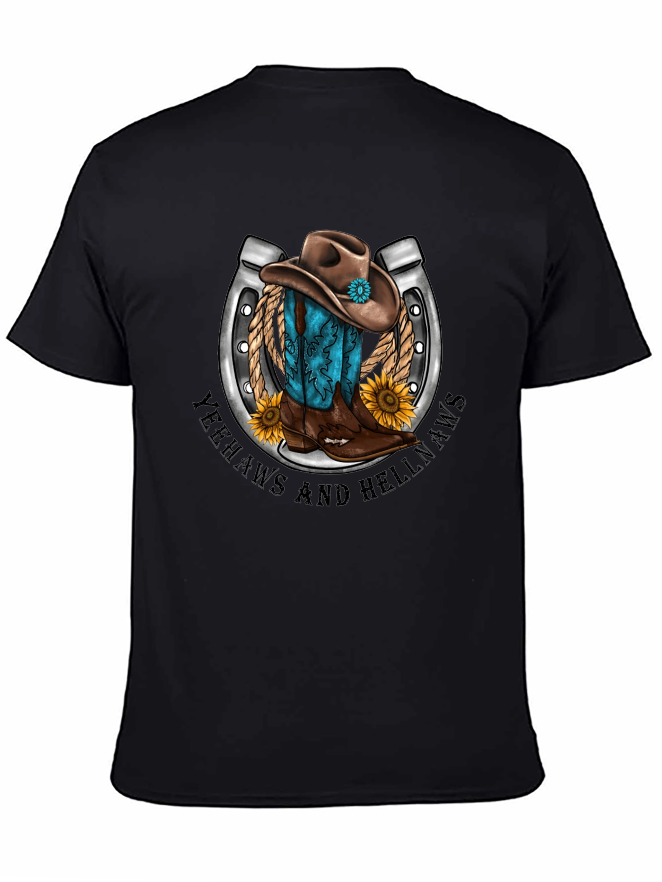 Yeehaws and Hellnaws Cowboy Tee