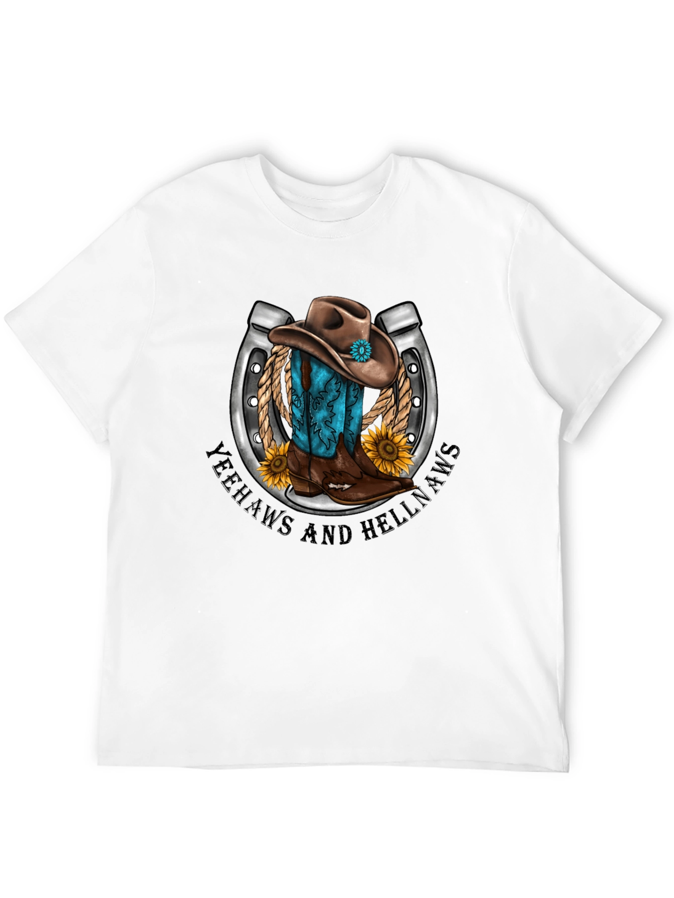 Yeehaws and Hellnaws Cowboy Tee