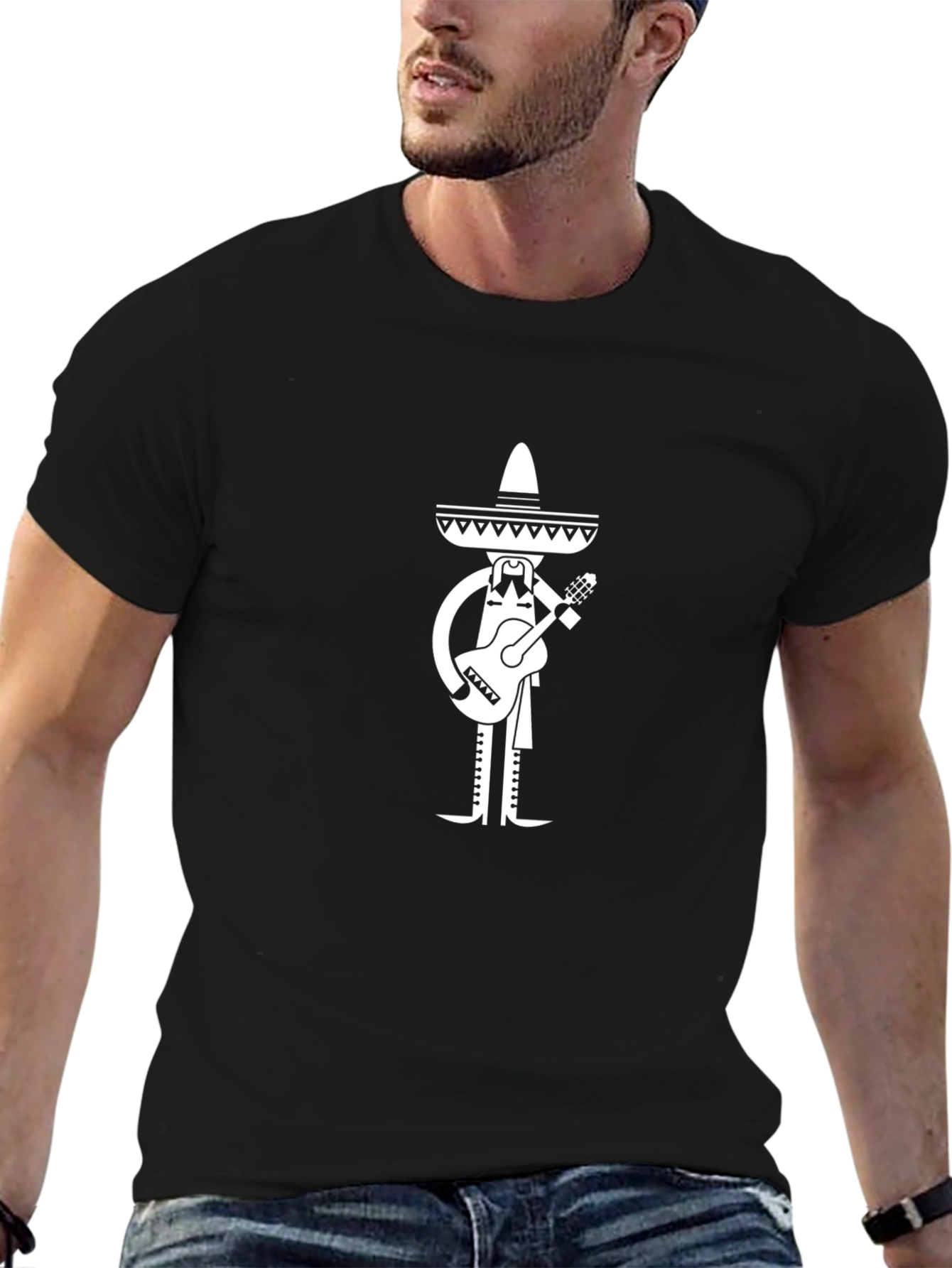 Mariachi Guitar Player Graphic Tee