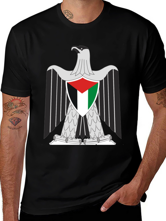 Palestine Eagle Graphic Tee - Black