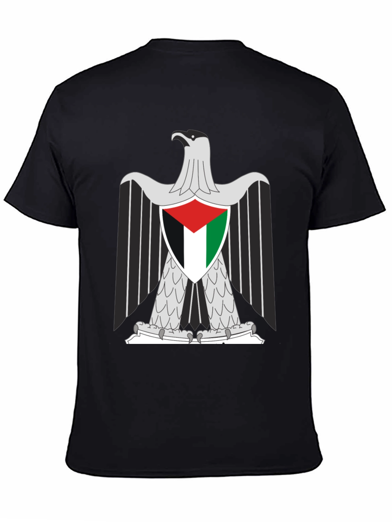 Palestine Eagle Graphic Tee - Black