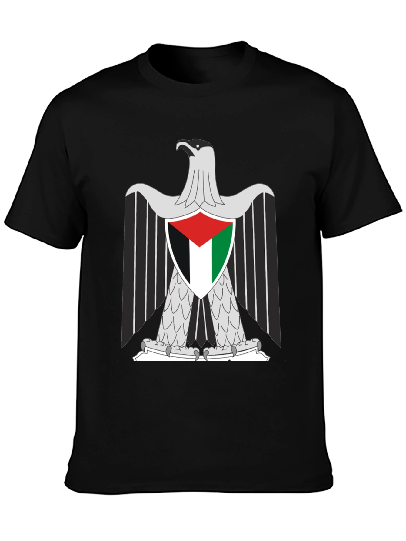 Palestine Eagle Graphic Tee - Black