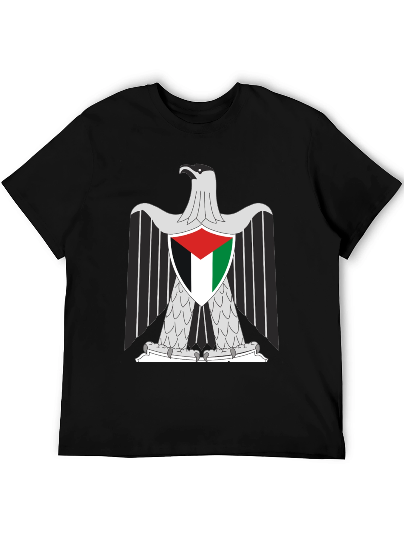 Palestine Eagle Graphic Tee - Black