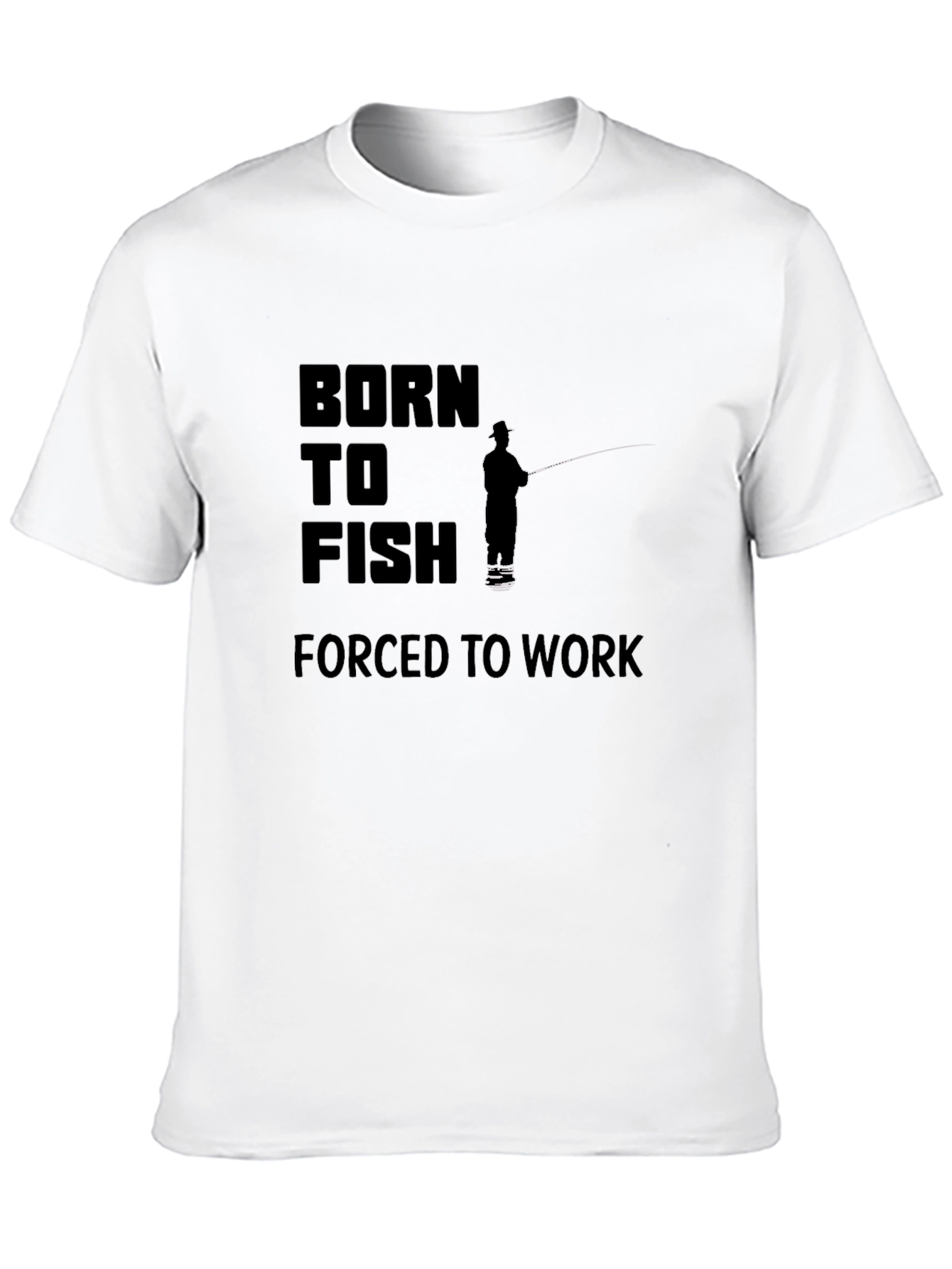 Born to Fish Black Graphic Tee