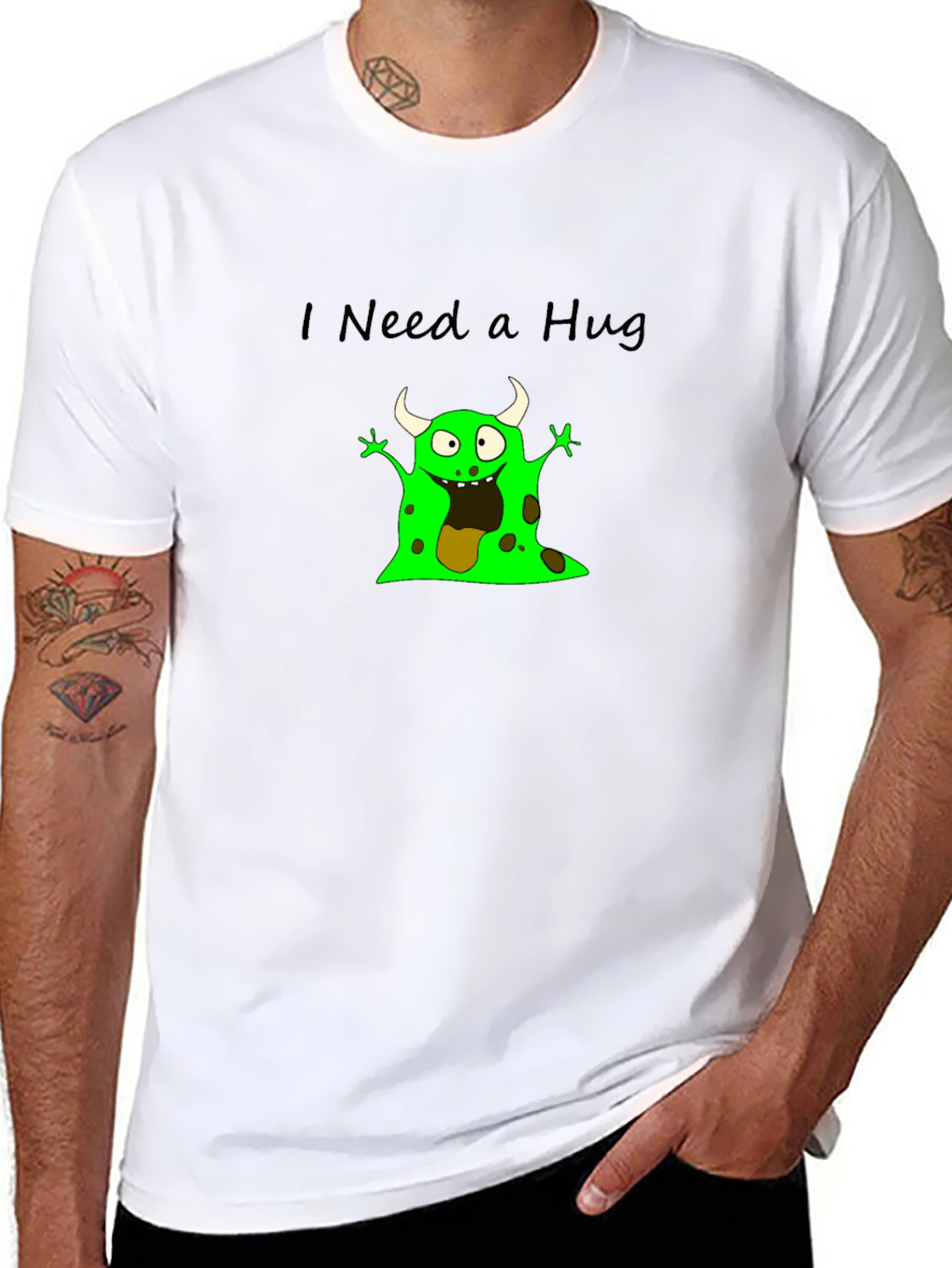I Need a Hug Monster Graphic Tee