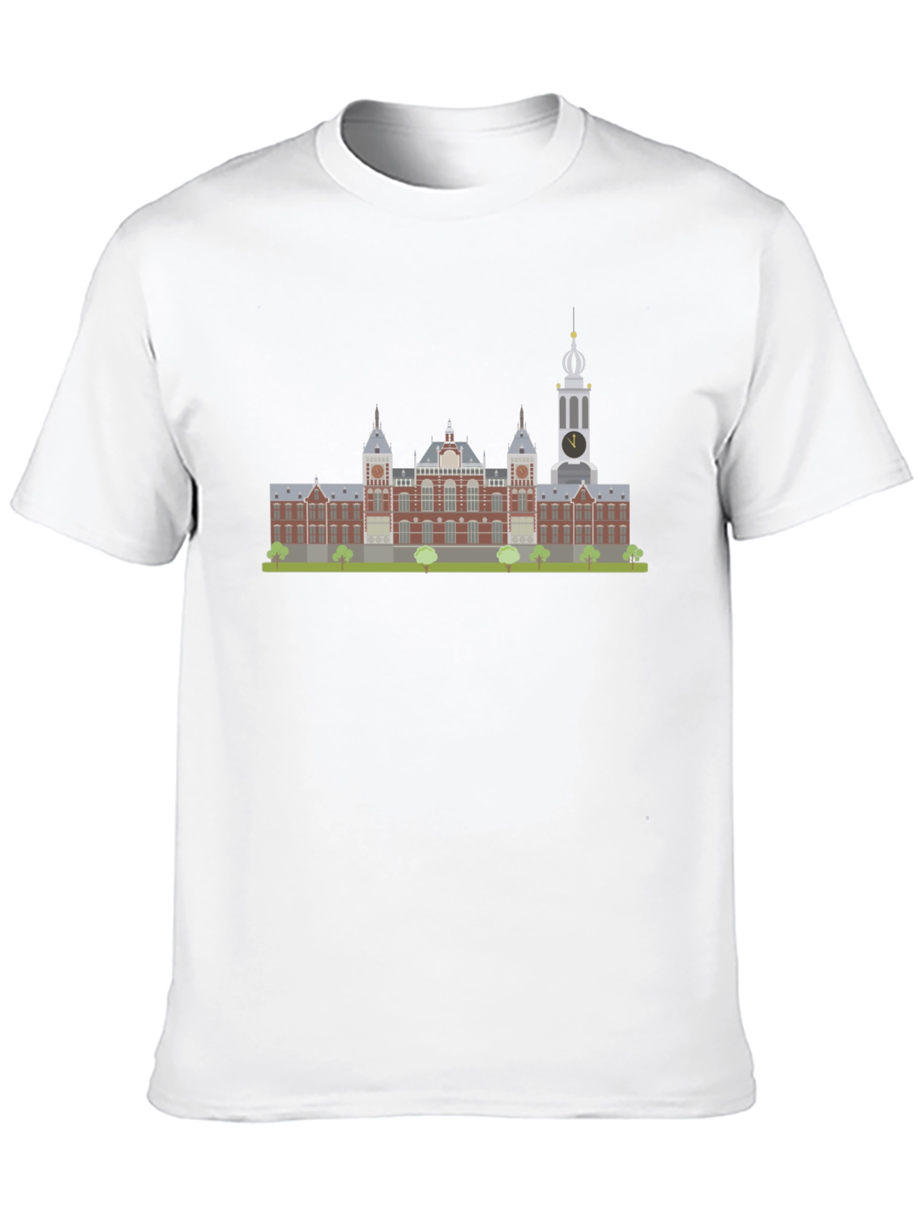 Amsterdam Building Graphic Tee - Black