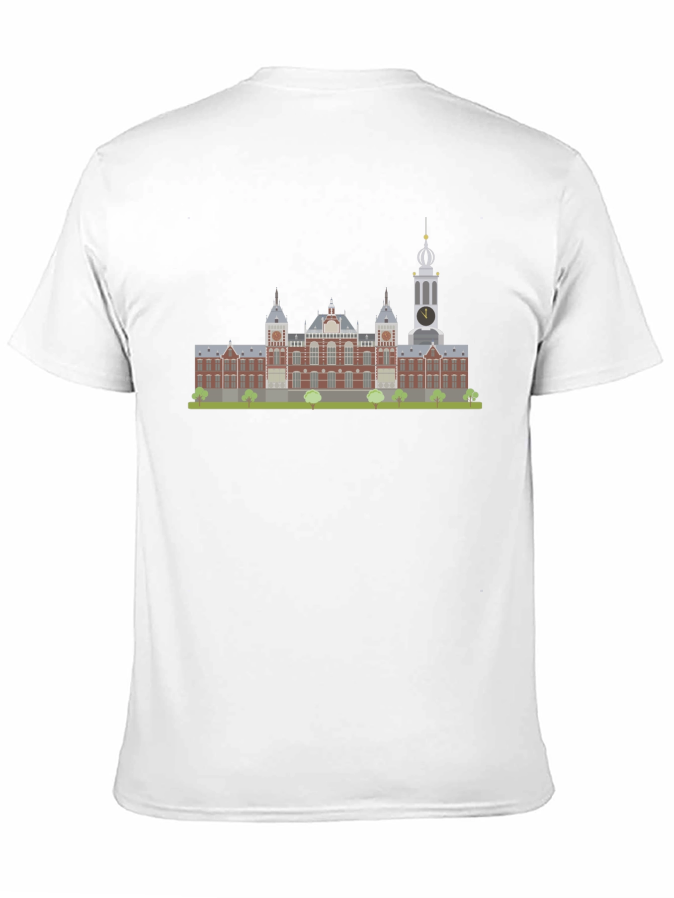 Amsterdam Building Graphic Tee - Black
