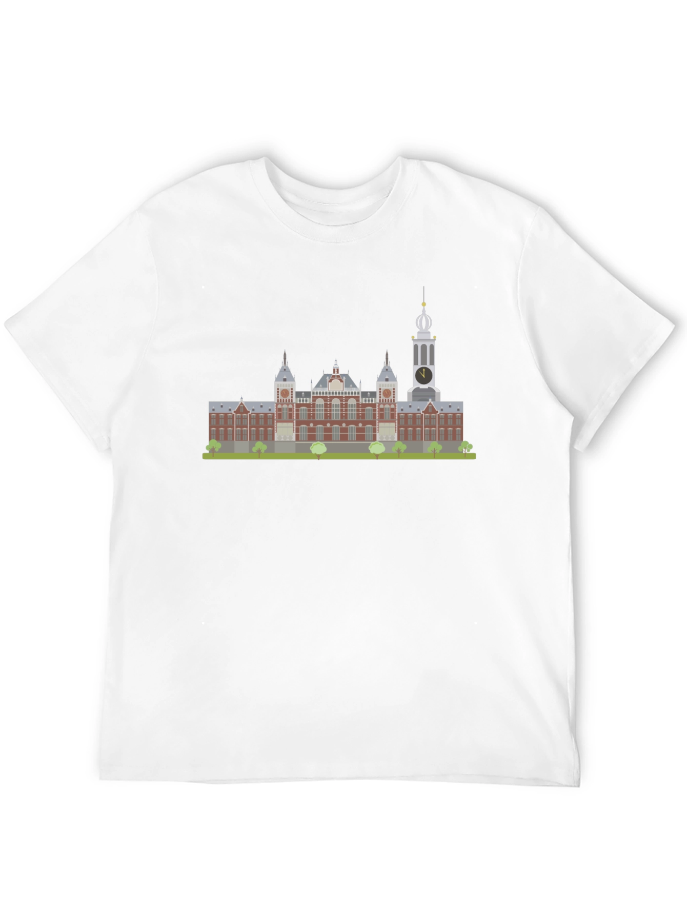 Amsterdam Building Graphic Tee - Black
