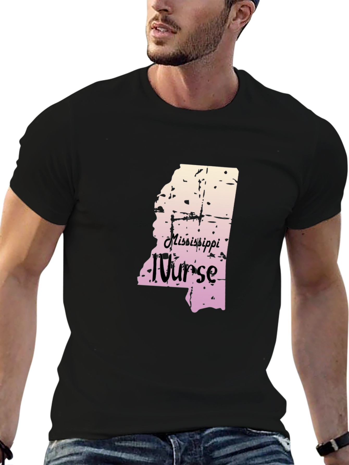 Mississippi Nurse Graphic Tee - State Pride