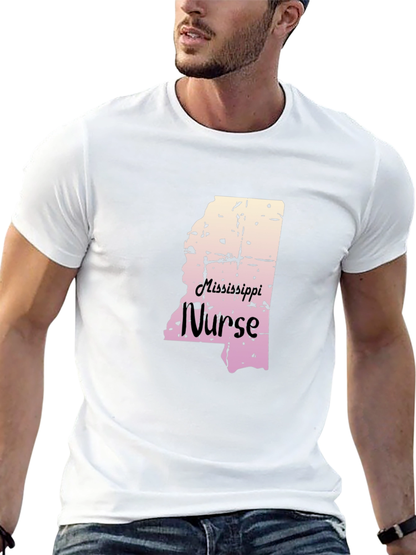 Mississippi Nurse Graphic Tee - State Pride