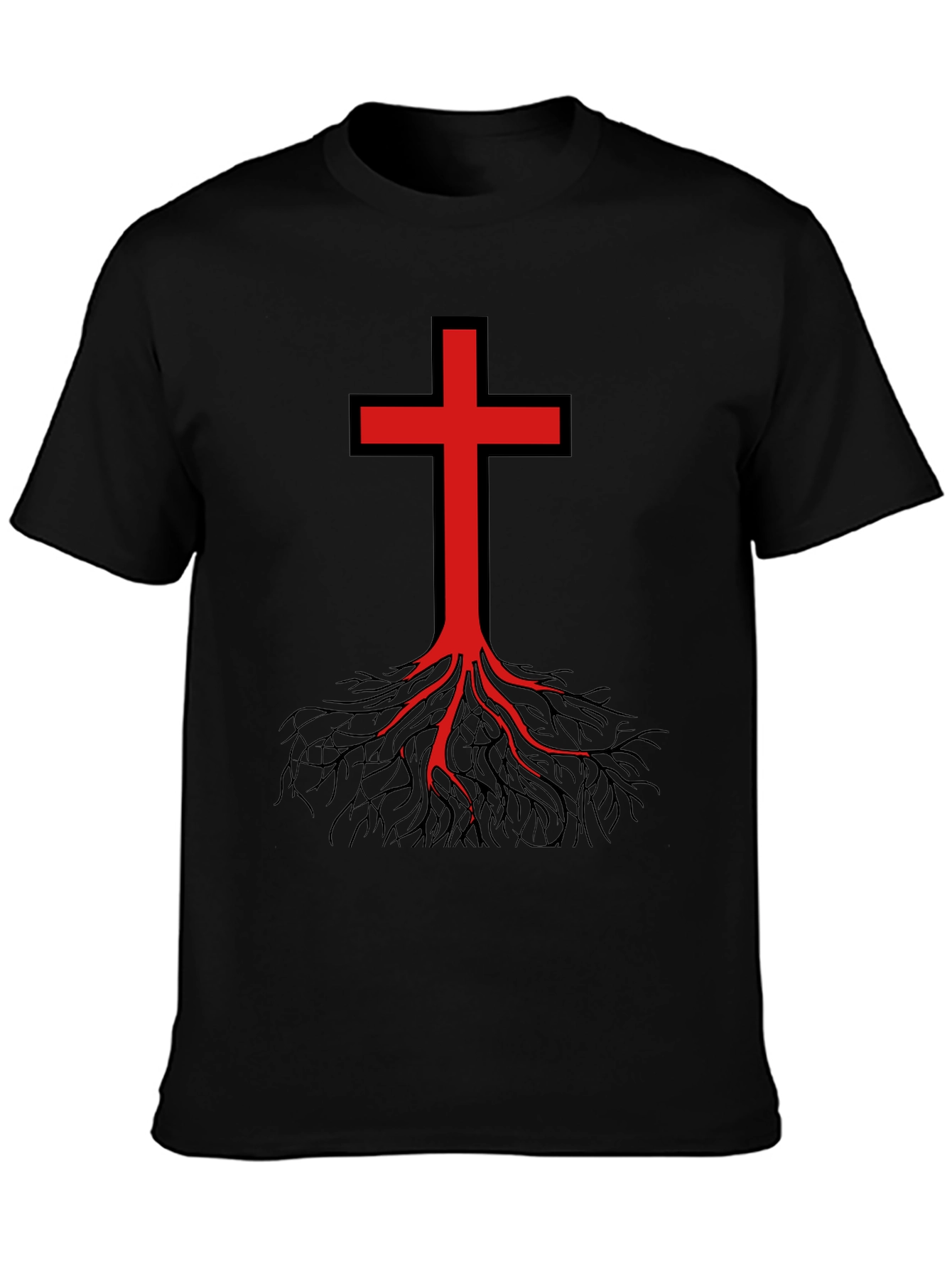 Rooted Faith Graphic Tee - Black