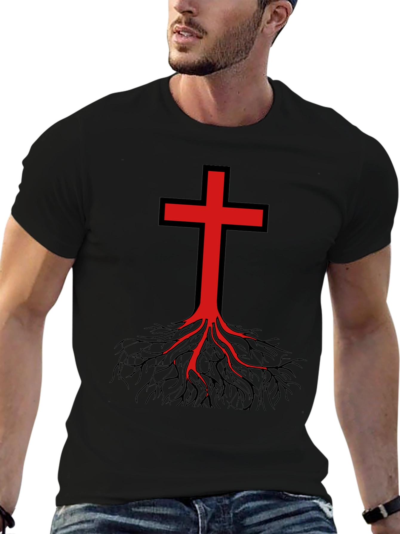 Rooted Faith Graphic Tee - Black