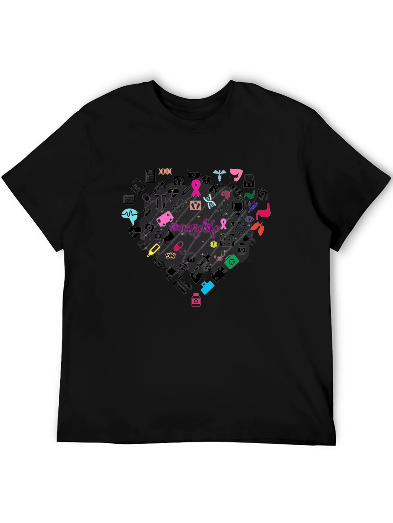 Nurse Life Heart Graphic T-Shirt Unisex