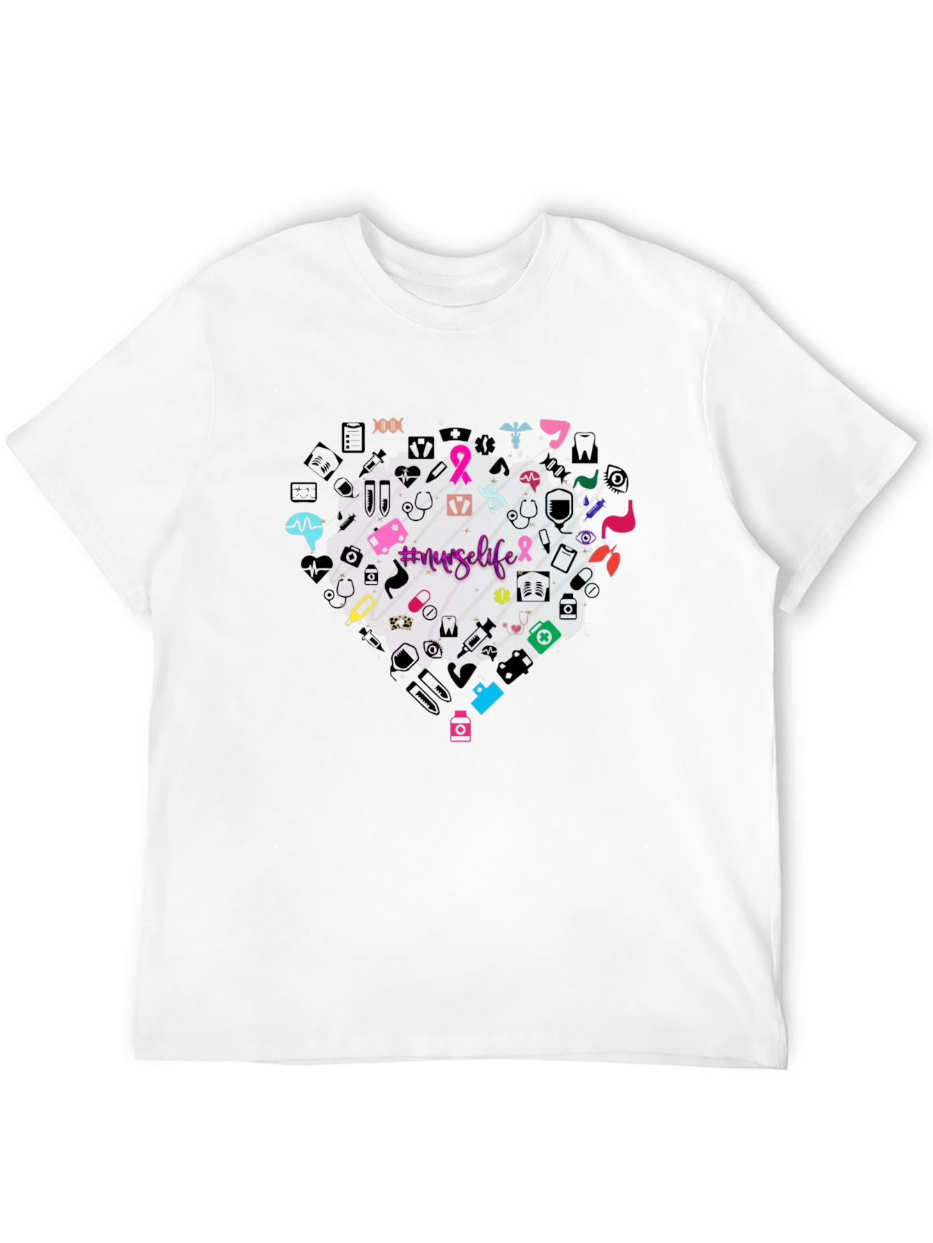 Nurse Life Heart Graphic T-Shirt Unisex