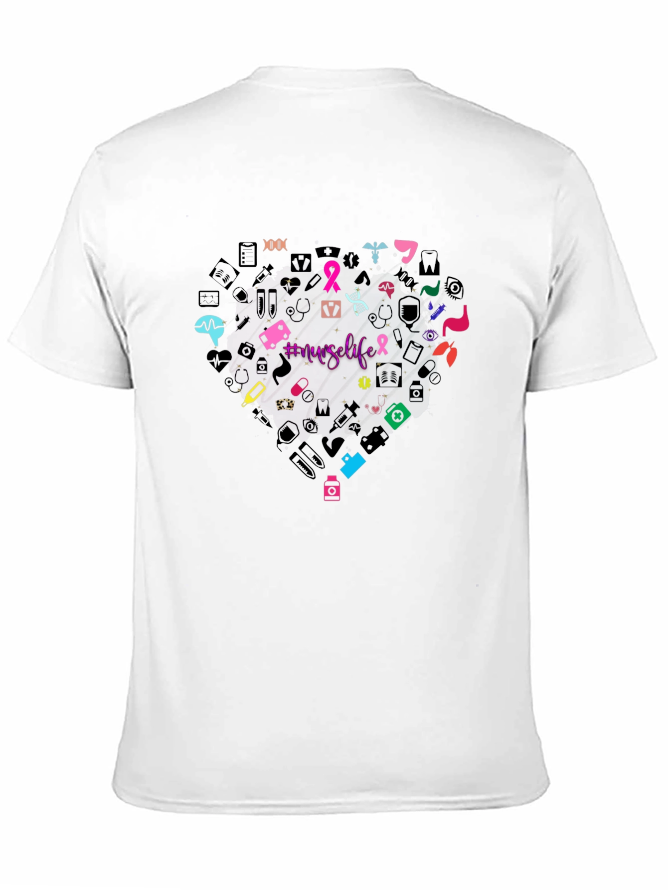 Nurse Life Heart Graphic T-Shirt Unisex