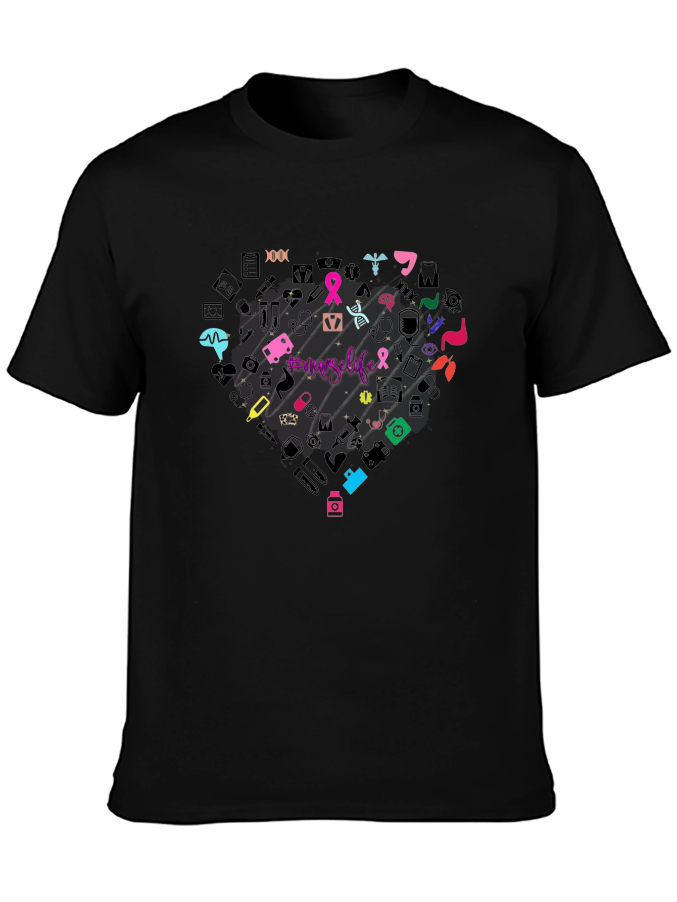 Nurse Life Heart Graphic T-Shirt Unisex