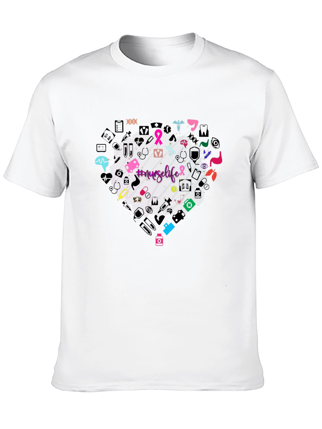 Nurse Life Heart Graphic T-Shirt Unisex