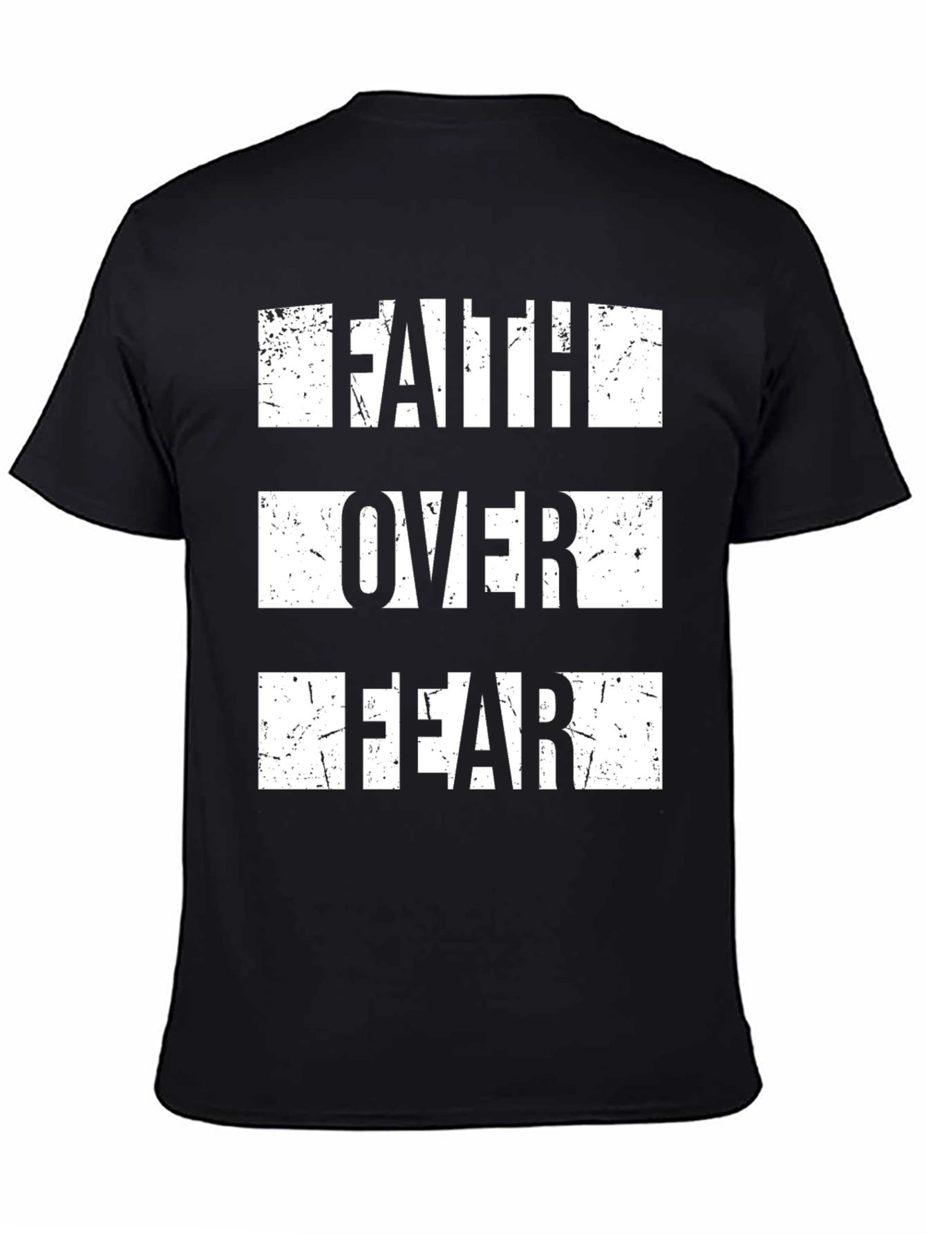 Faith Over Fear Graphic Tee - Black