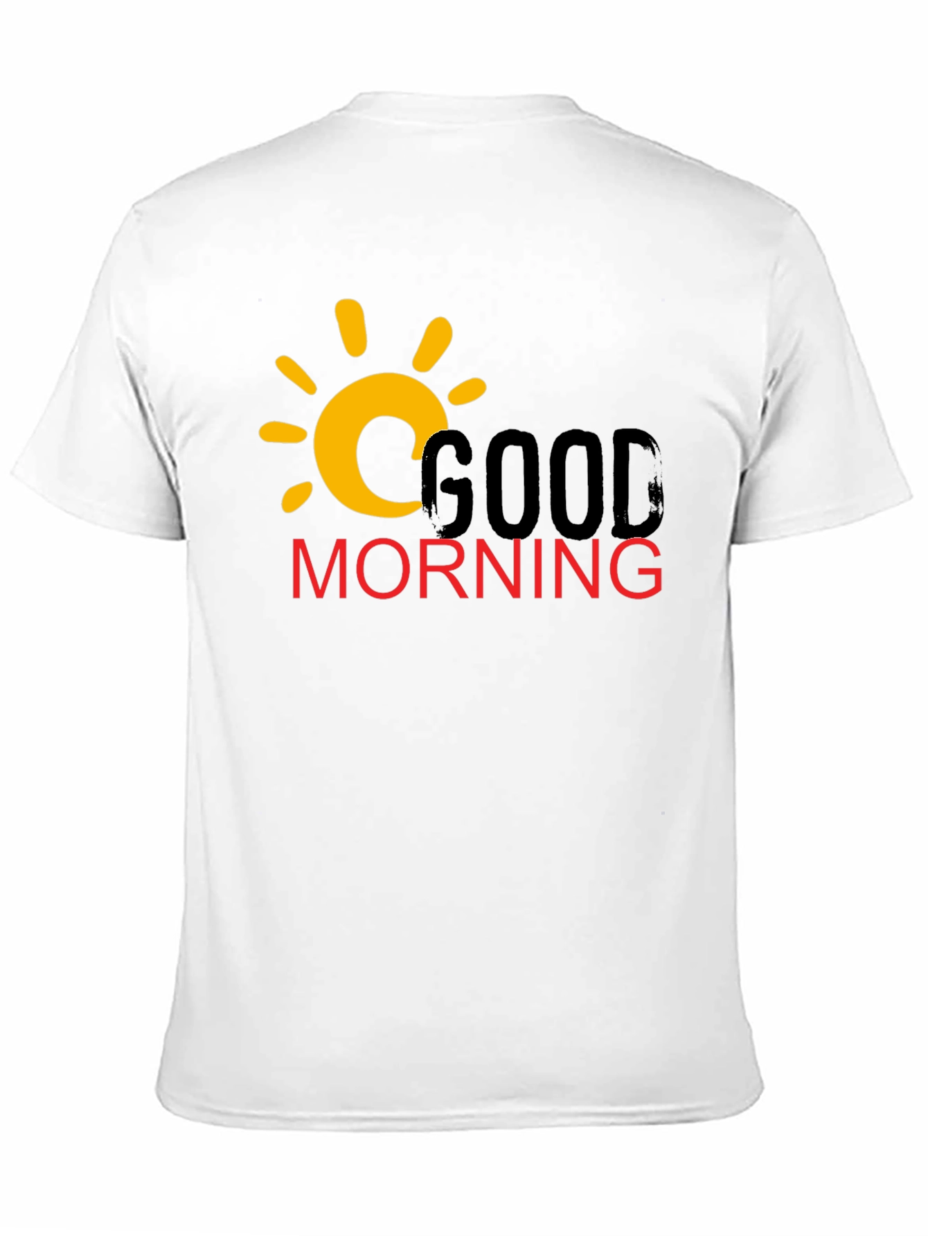 Good Morning Graphic T-Shirt - Casual Black Tee
