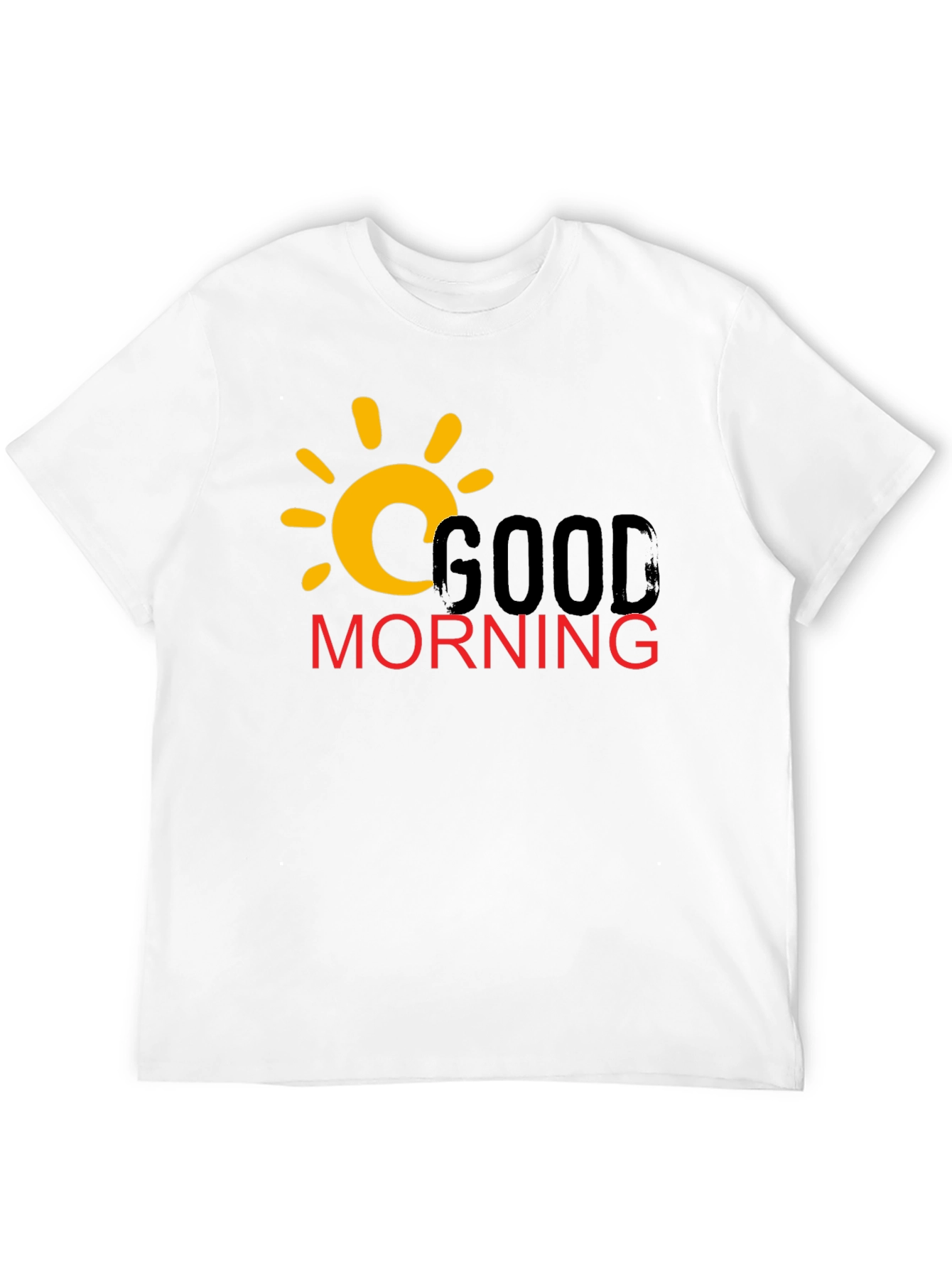 Good Morning Graphic T-Shirt - Casual Black Tee