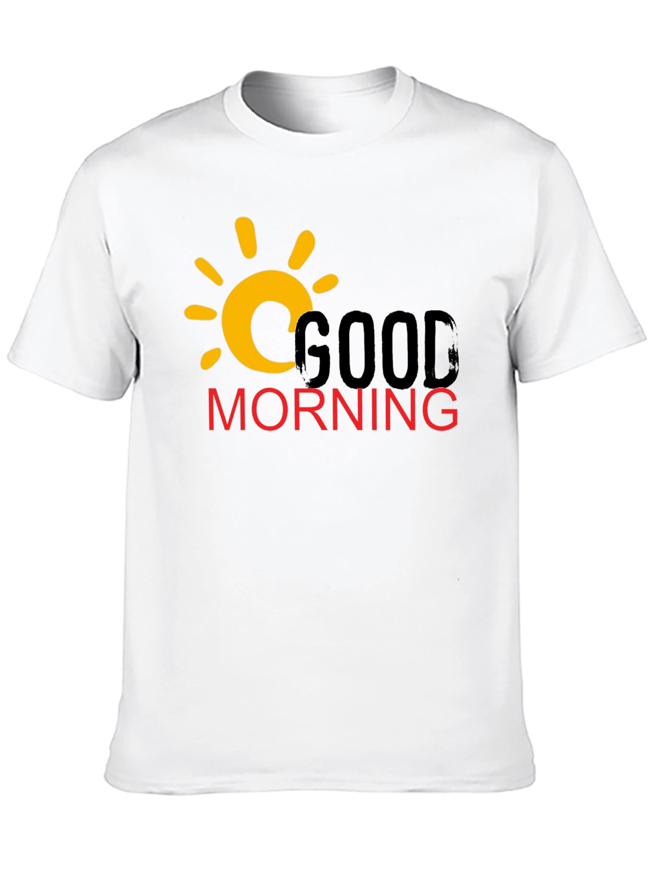 Good Morning Graphic T-Shirt - Casual Black Tee