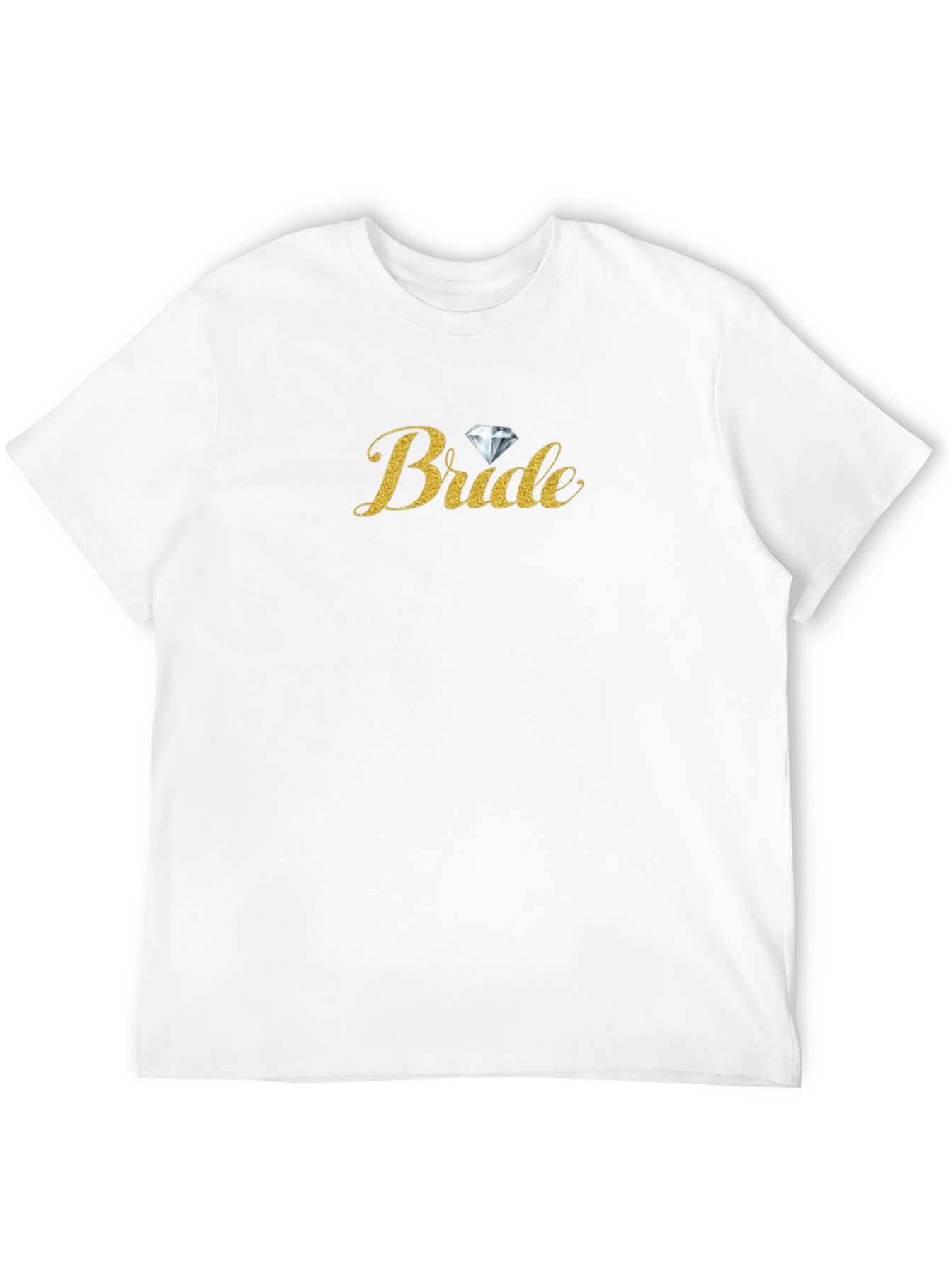 Bride Glitter T-Shirt - Black Wedding Party Tee