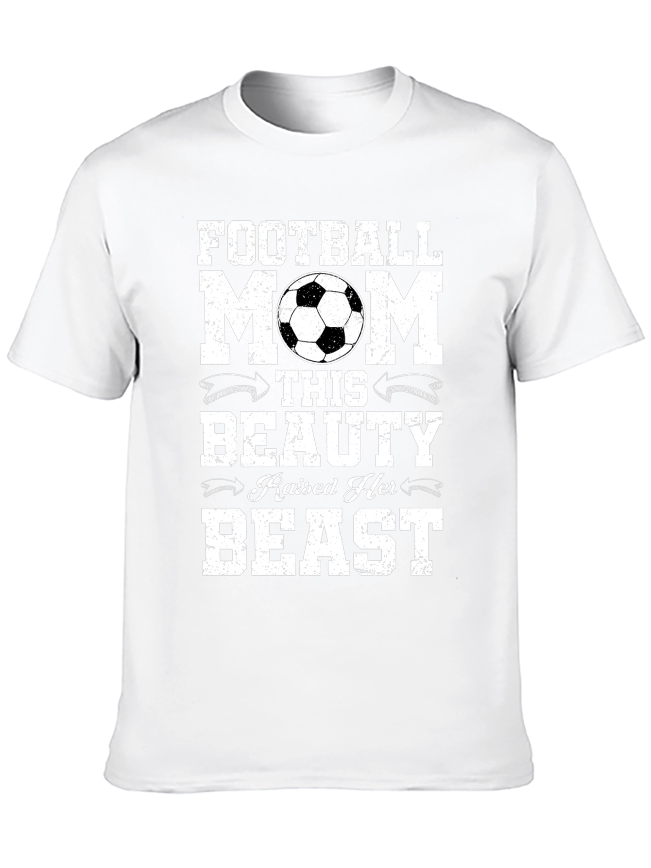 Football Mom T-Shirt - Raised a Beast