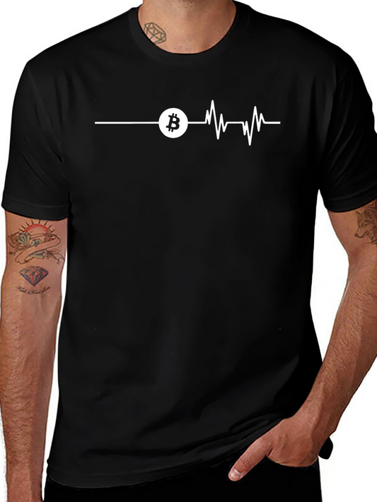 Bitcoin Heartbeat T-Shirt - Crypto Lover Tee