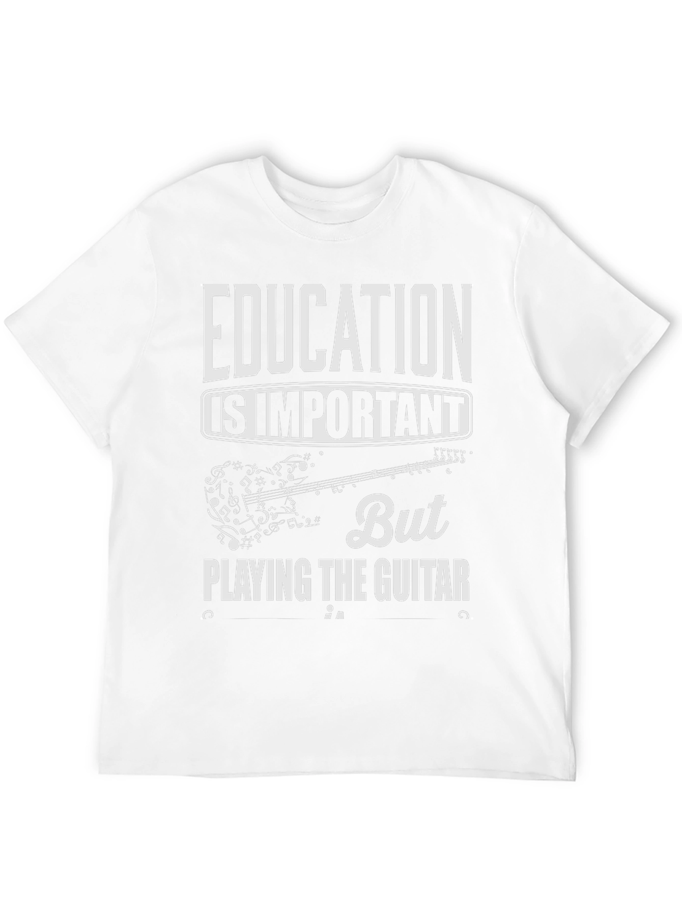 Education is Important But Guitar T-Shirt