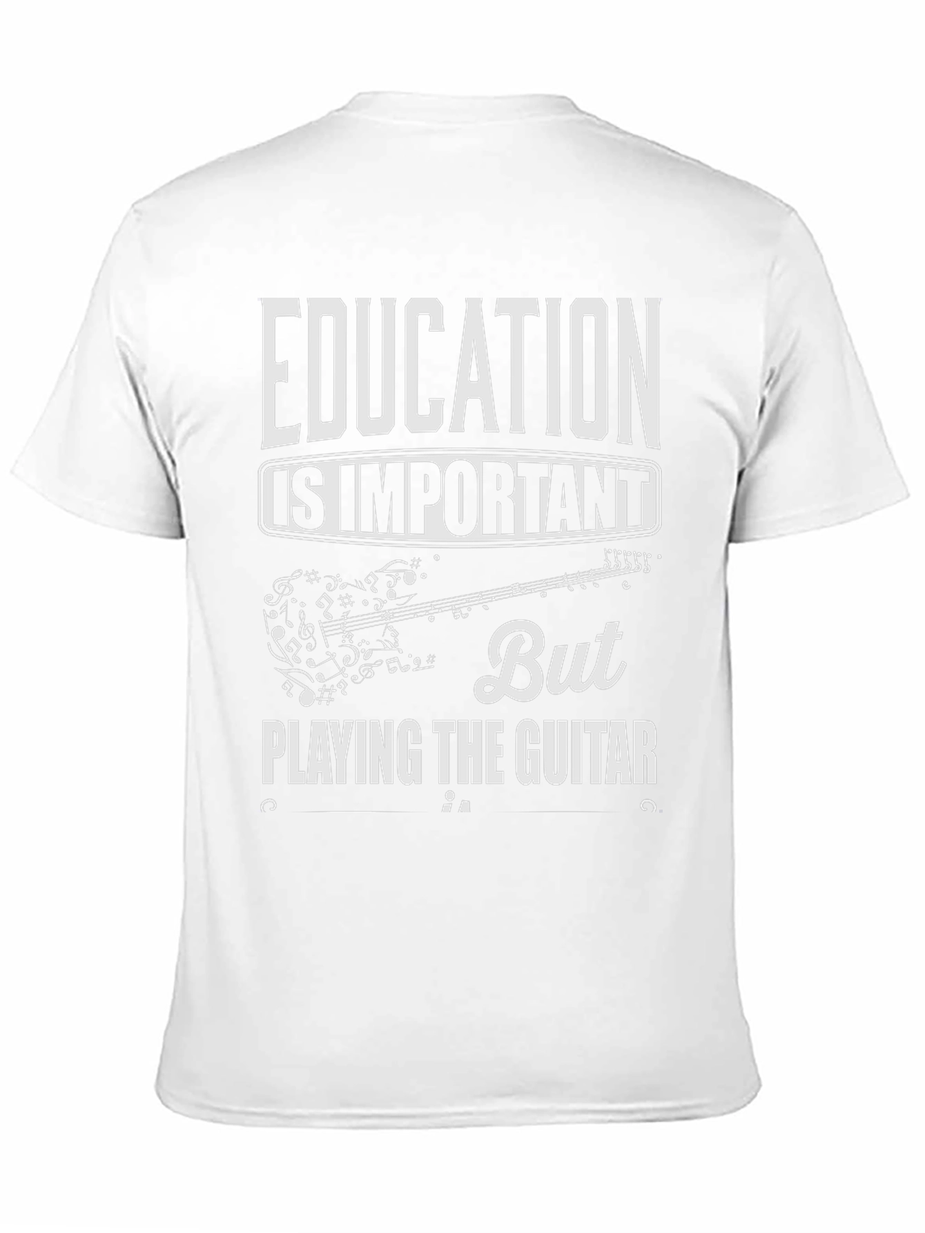 Education is Important But Guitar T-Shirt