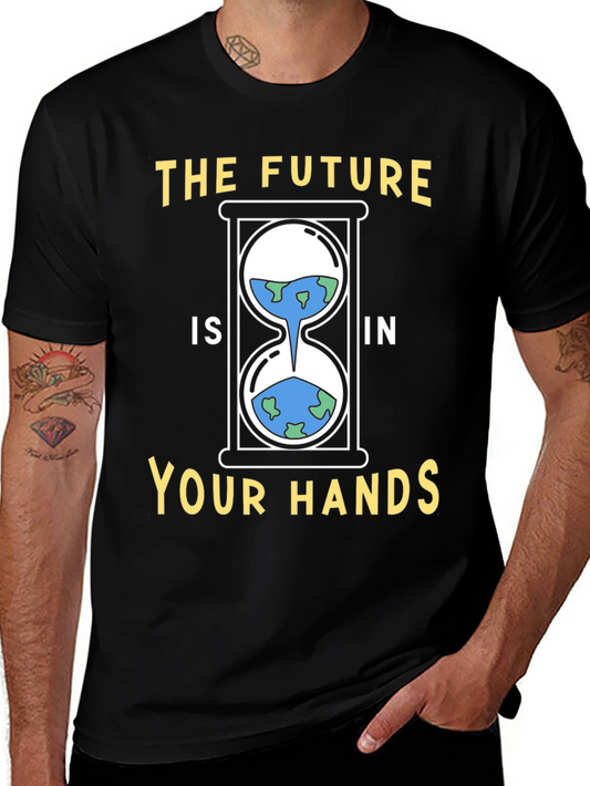 Earth Hourglass Graphic Tee - Save the Planet