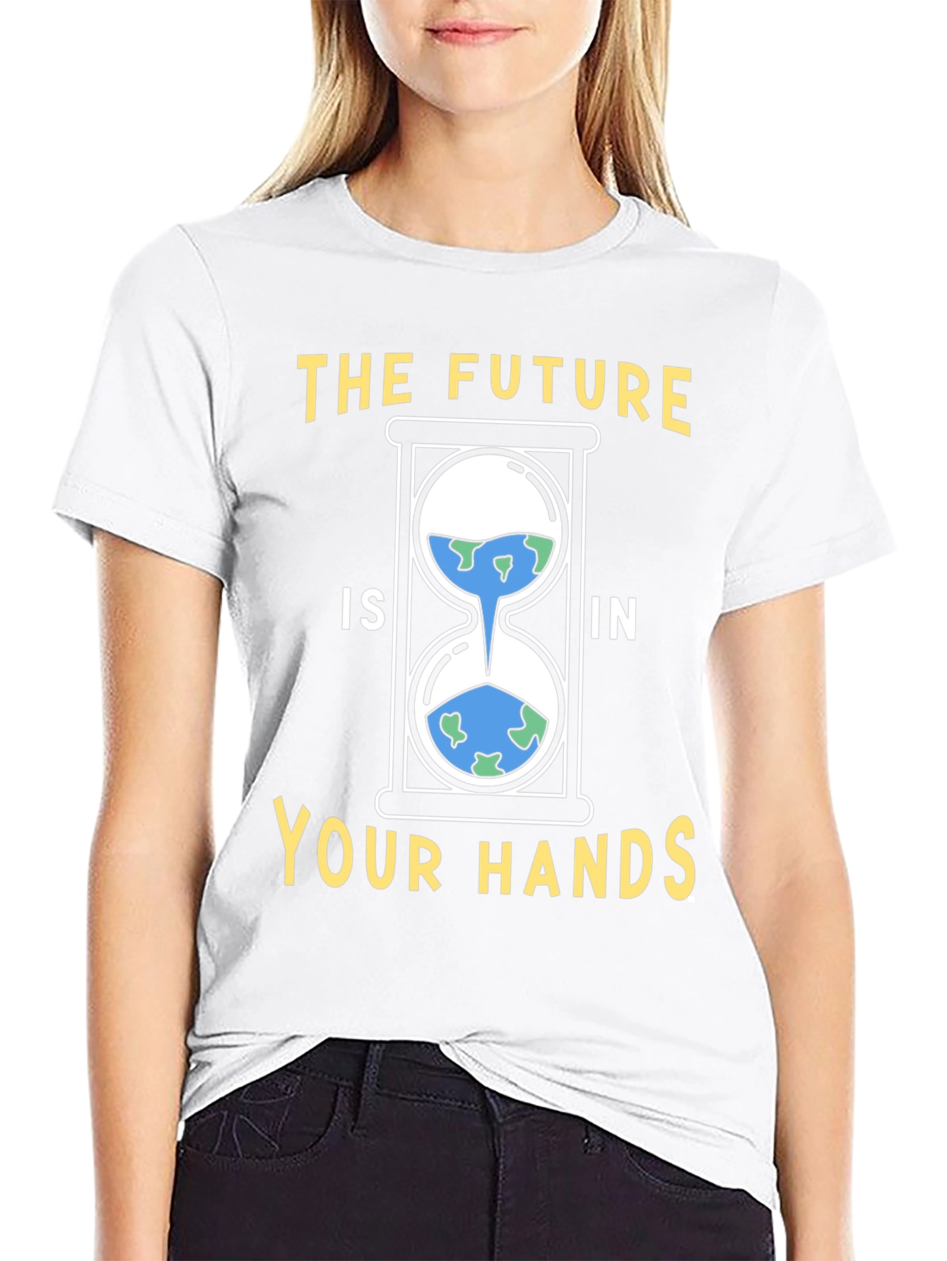Earth Hourglass Graphic Tee - Save the Planet