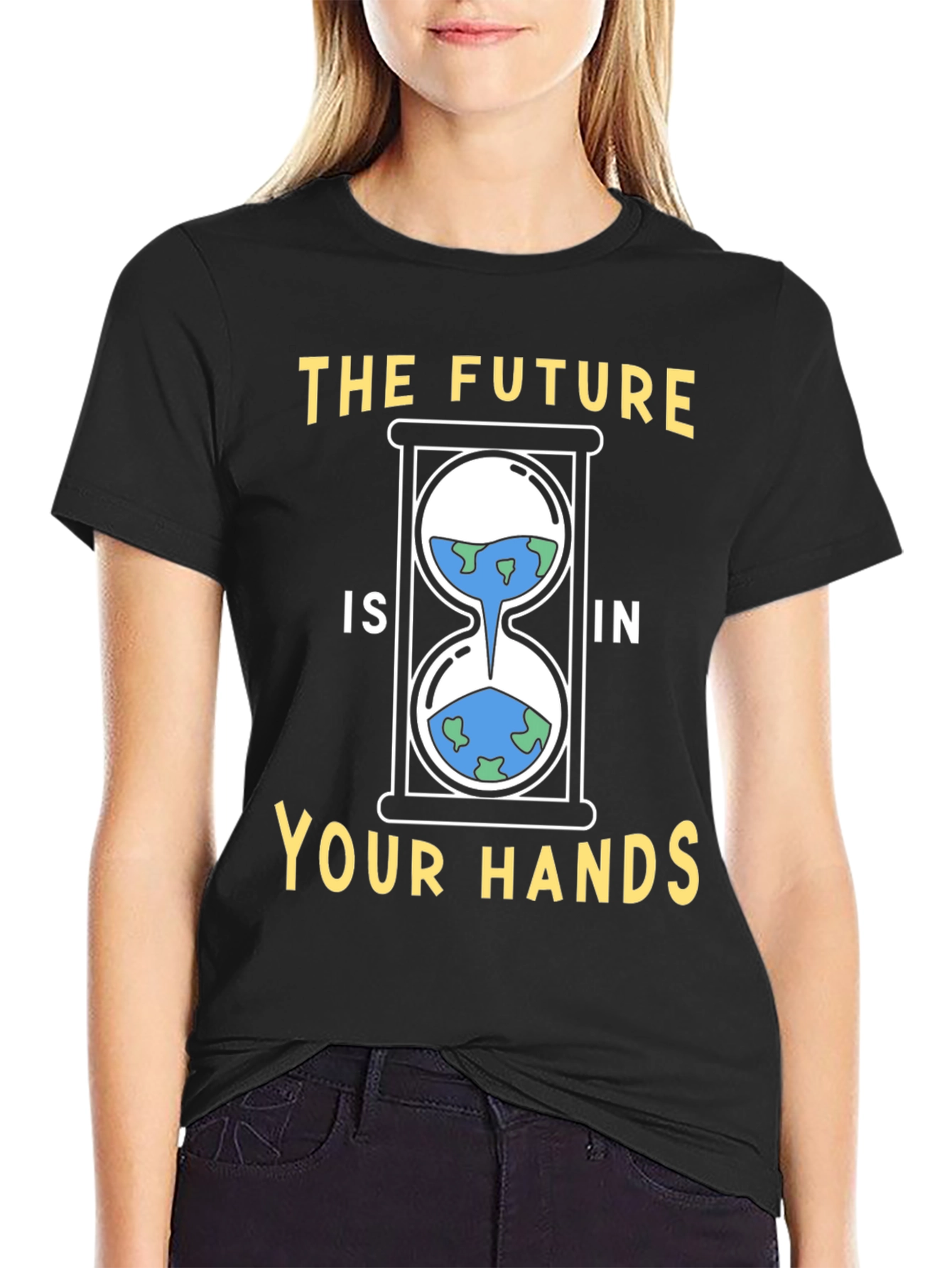 Earth Hourglass Graphic Tee - Save the Planet