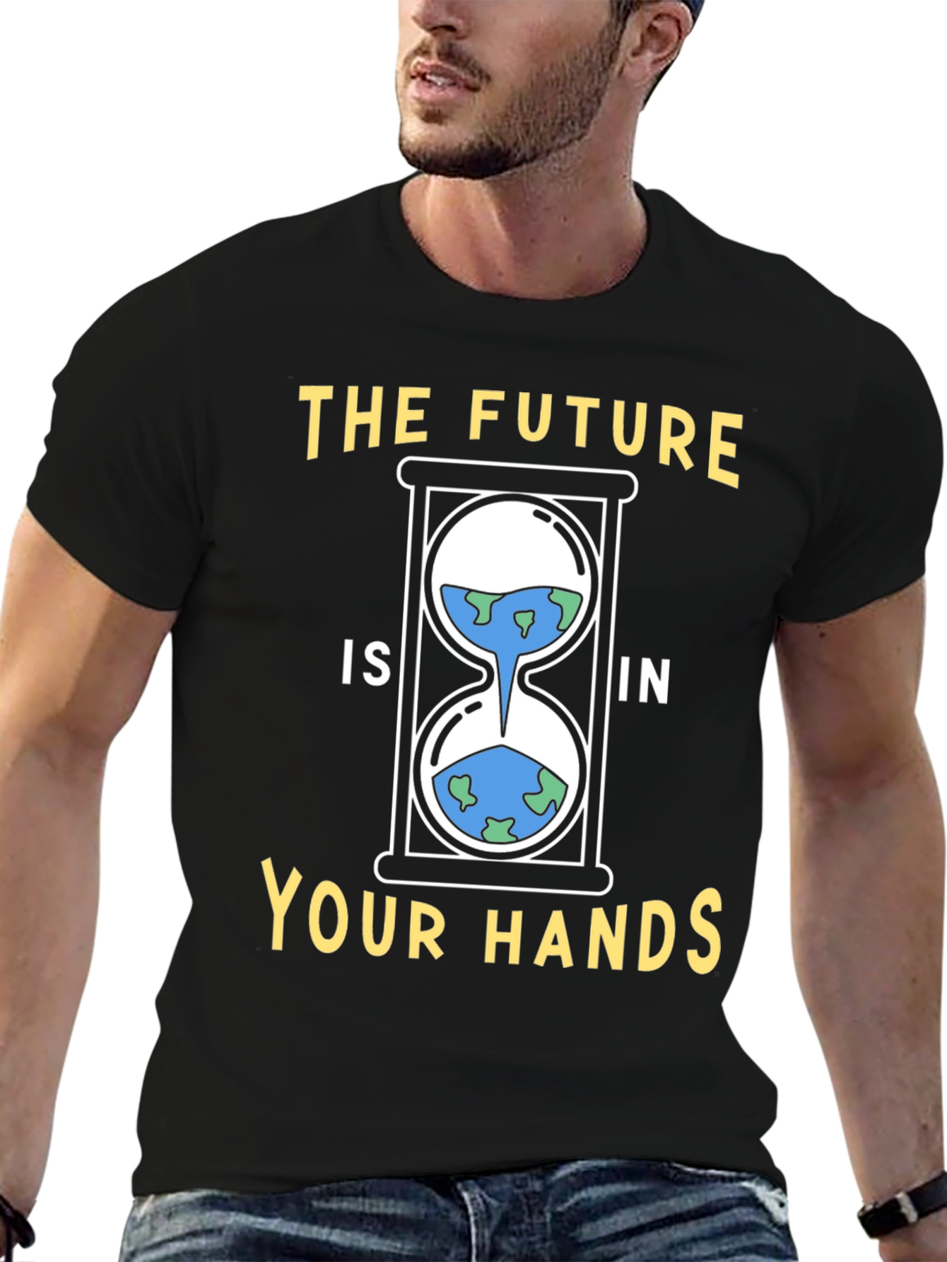Earth Hourglass Graphic Tee - Save the Planet