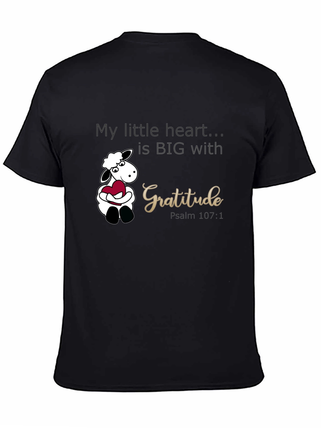 Gratitude Heart Sheep Graphic Tee