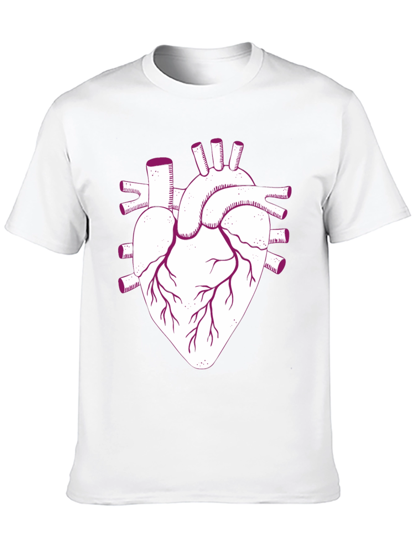 Anatomical Heart Graphic Tee - Unisex Cotton T-Shirt