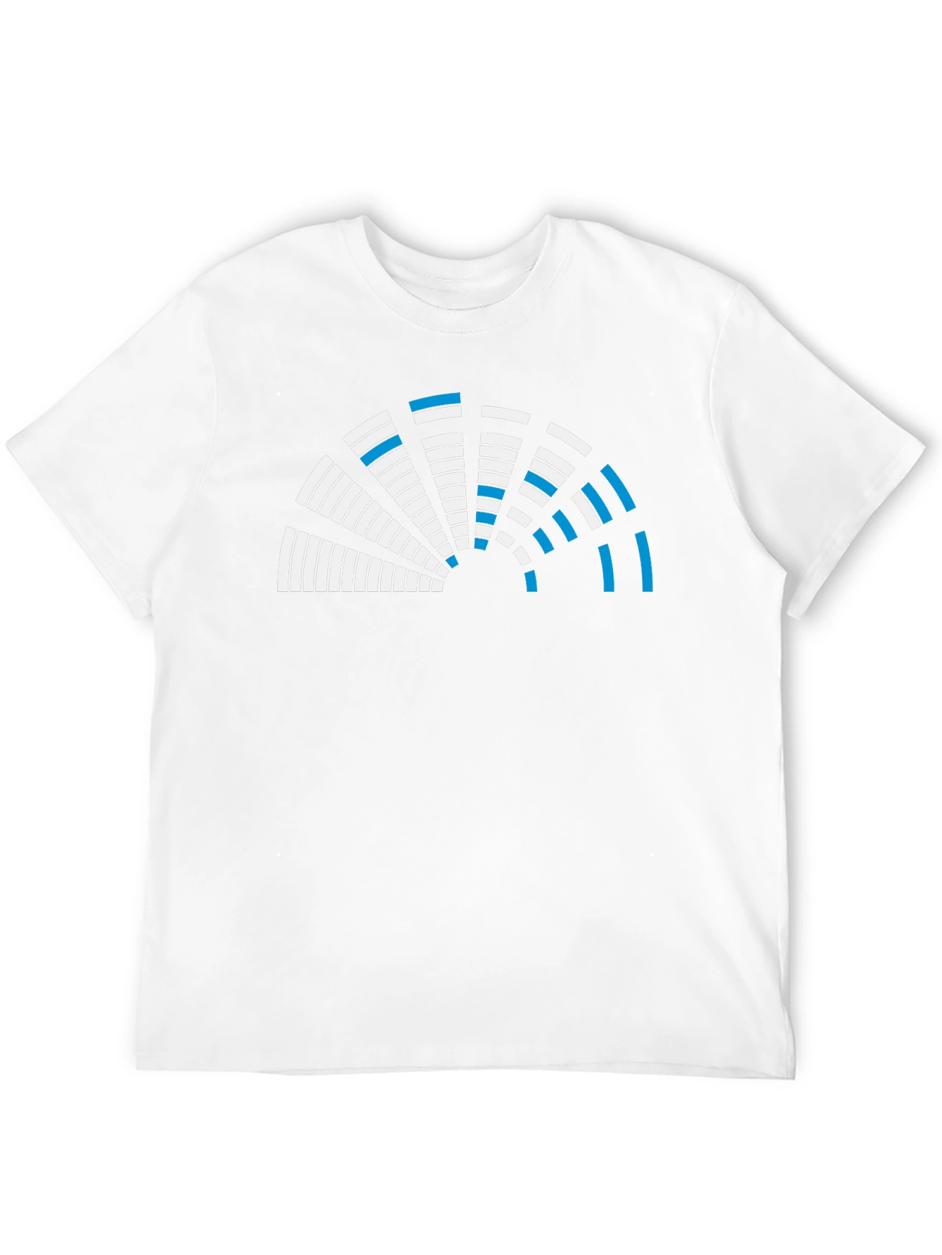 Abstract Graphic Tee - Black Crew Neck Shirt