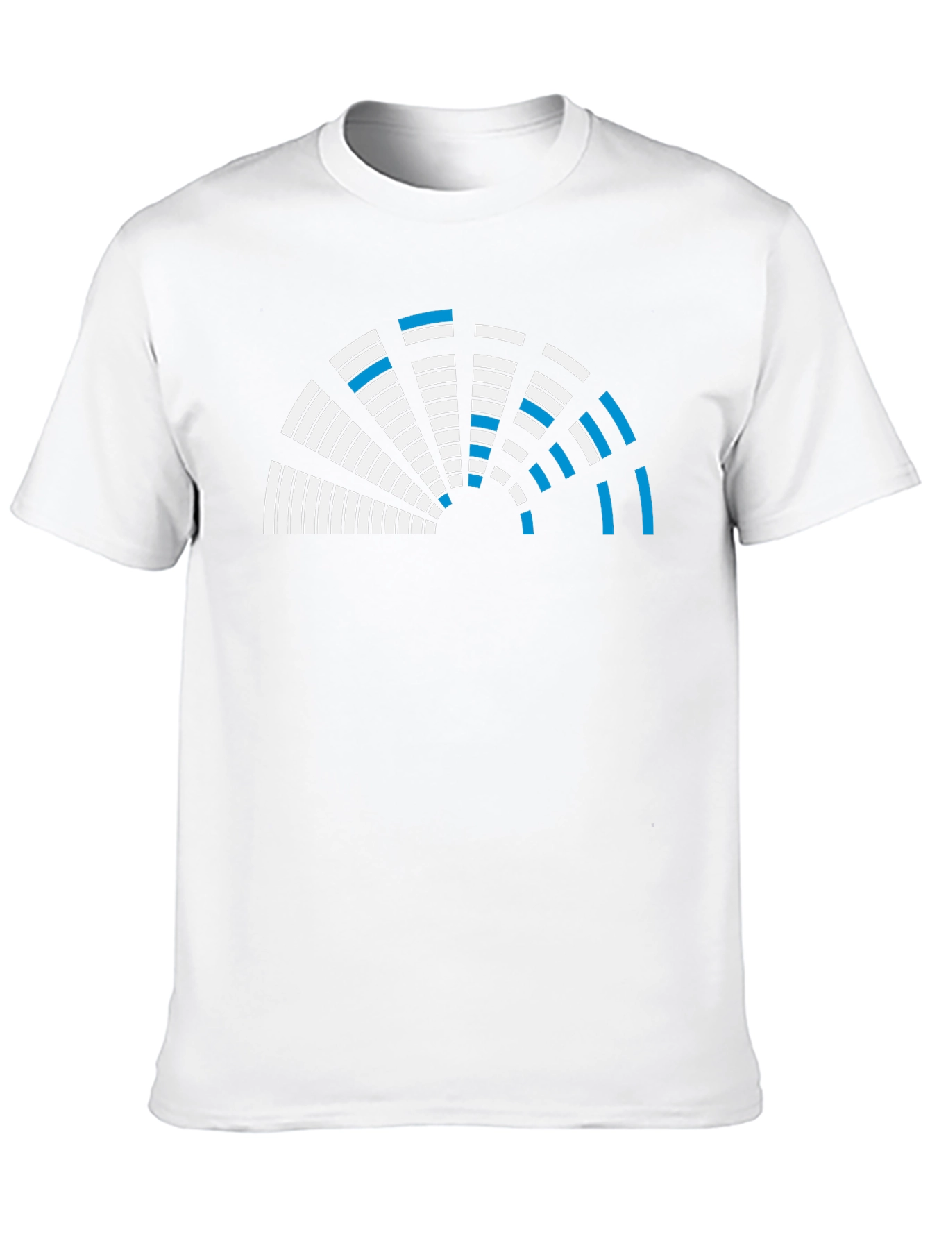 Abstract Graphic Tee - Black Crew Neck Shirt